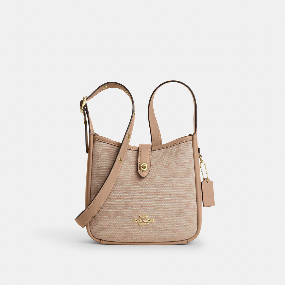 Coach Outlet Hadley Mini Crossbody Bag With Signature Canvas - Picture 2 of 16
